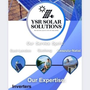 we provide affordable back up power solutions ( inverters,batteries,solar panels and solar geysers)
